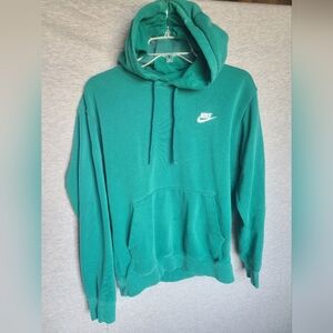 Nike Sportswear Club Fleece Men's Pullover Hoodie - Green - BV2654-340 - Small